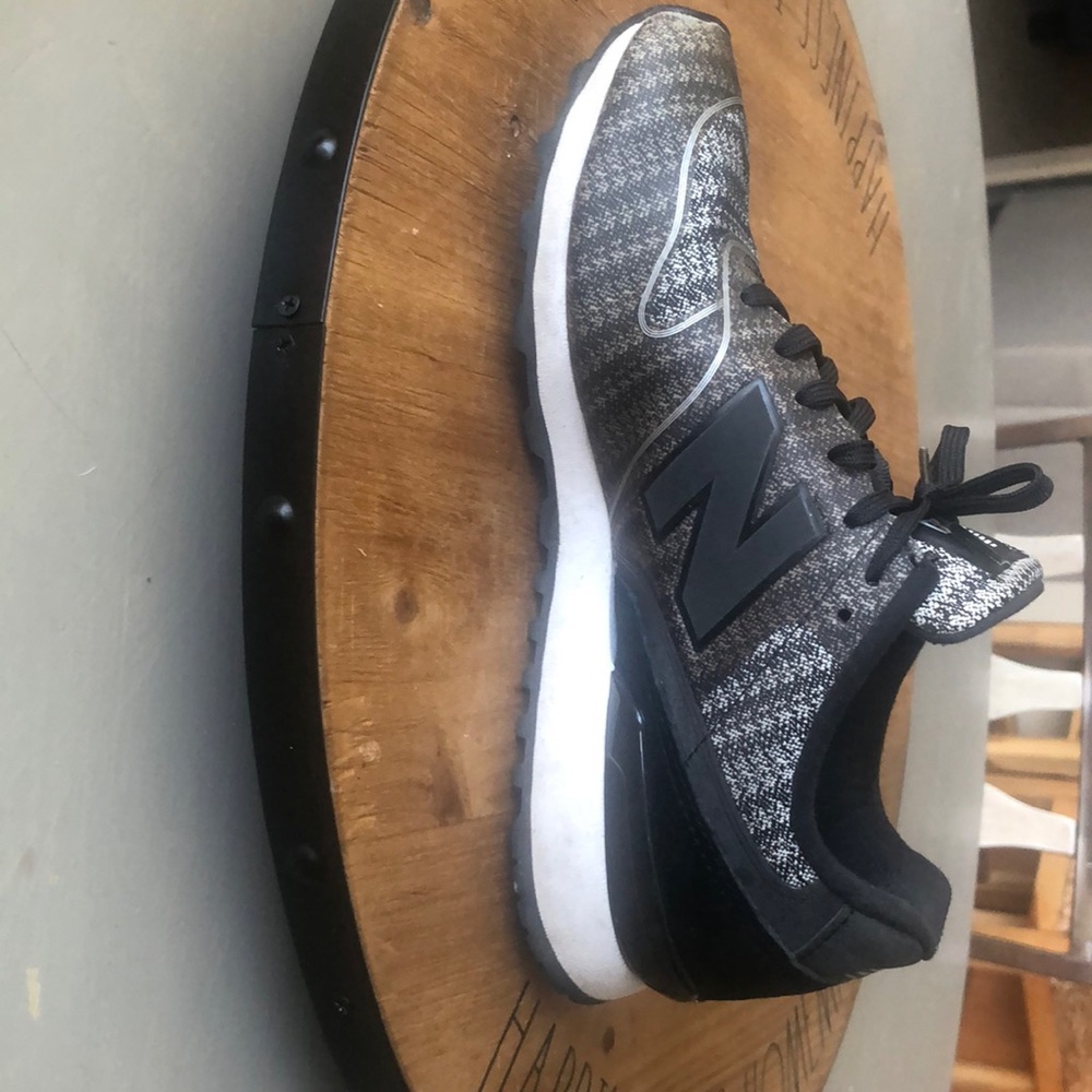 Black, white and gray new balance gently worn